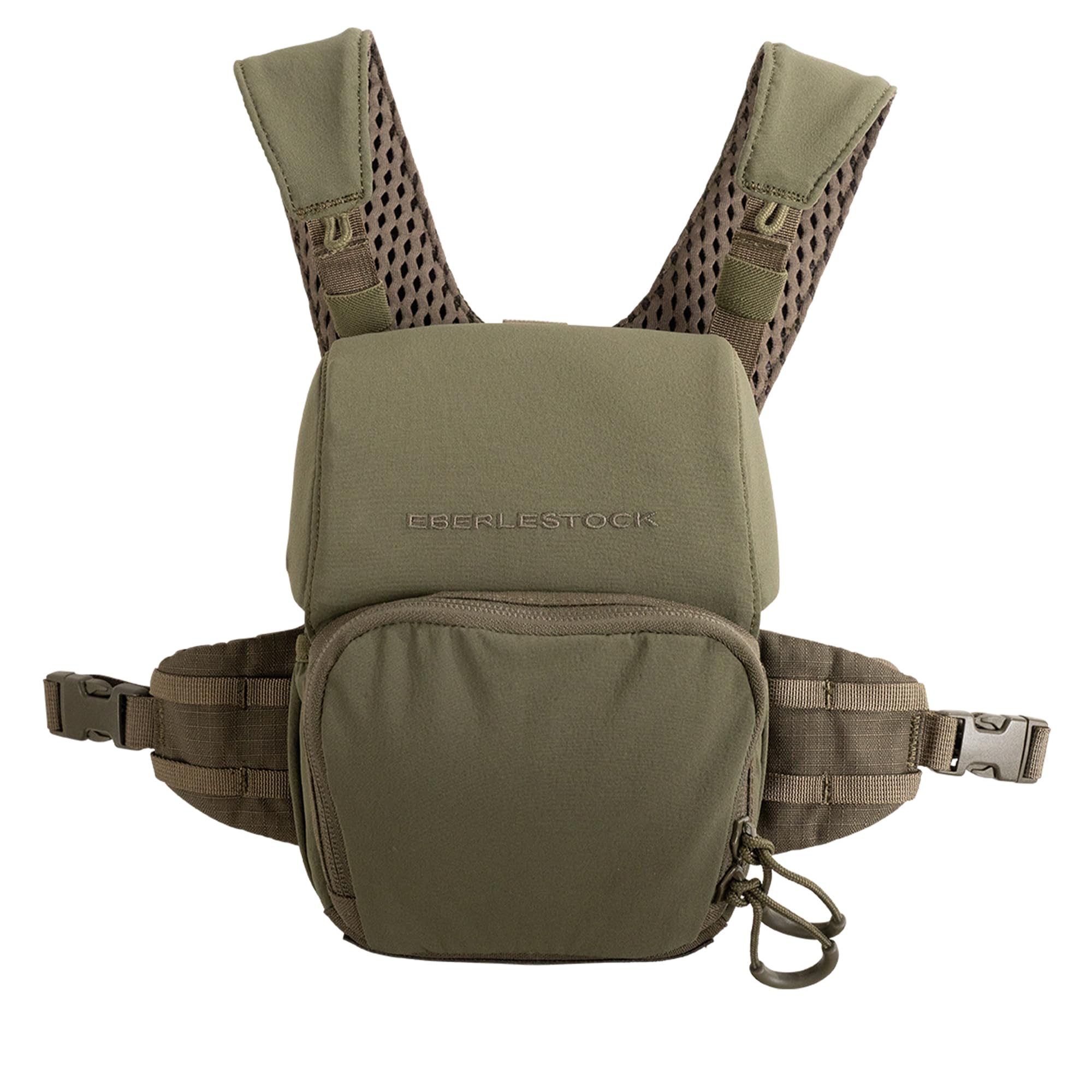 Eberlestock Bravo Modular Bino Pack - Magnetic-Free Hunting Binocular Harness with Quiet Shock Cord Closure - MOLLE Compatible -