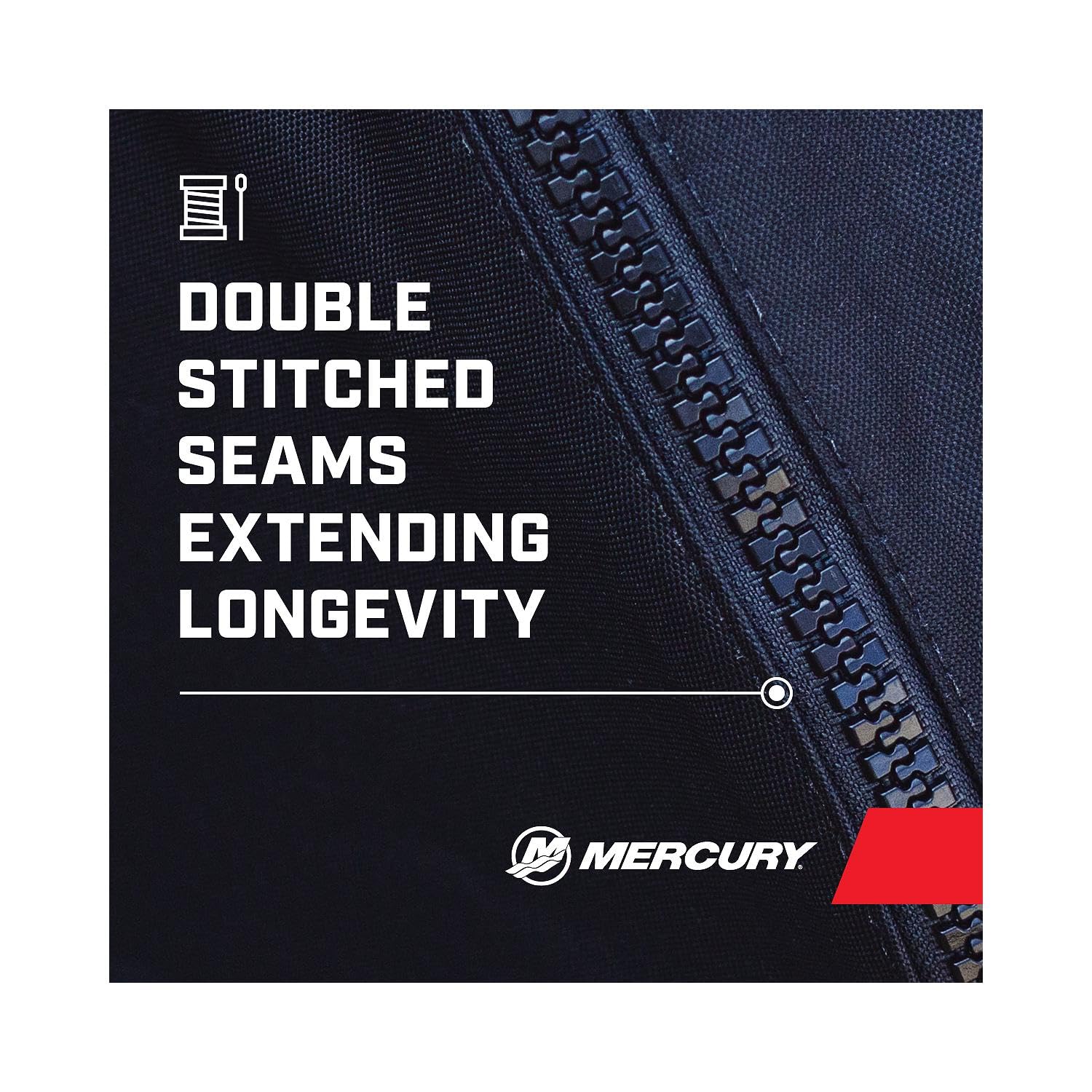 Mercury Marine Tow N Stow Outboard Cover 200-300Hp Fourstroke, Black