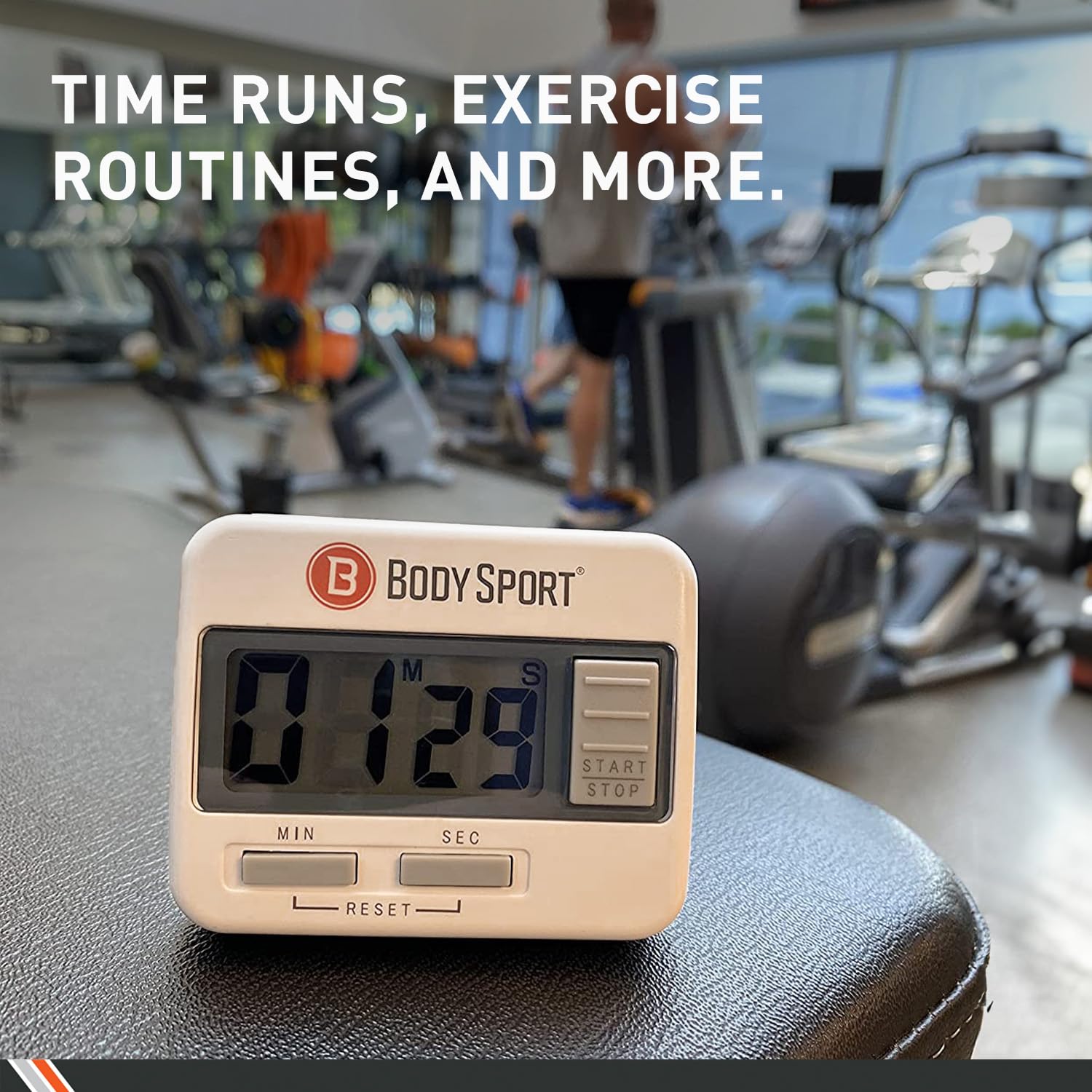 Body Sport Digital Timer - Sports Stopwatch And Countdown Timer For Fitness & Exercise Routines - Multifunctional Timer For Gym,