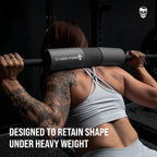 Gymreapers Barbell Squat Pad - Protective Bridge Pad For Hip Thrust, Squats, Lunges - Hip Support, Neck Protection For Bar (Blac