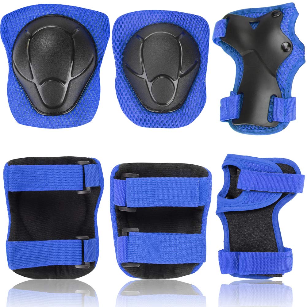 Kamugo Kids Bike Helmet, Toddler Helmet For Ages 2-8 Boys Girls With Sports Protective Gear Set Knee Elbow Wrist Pads For Skateb