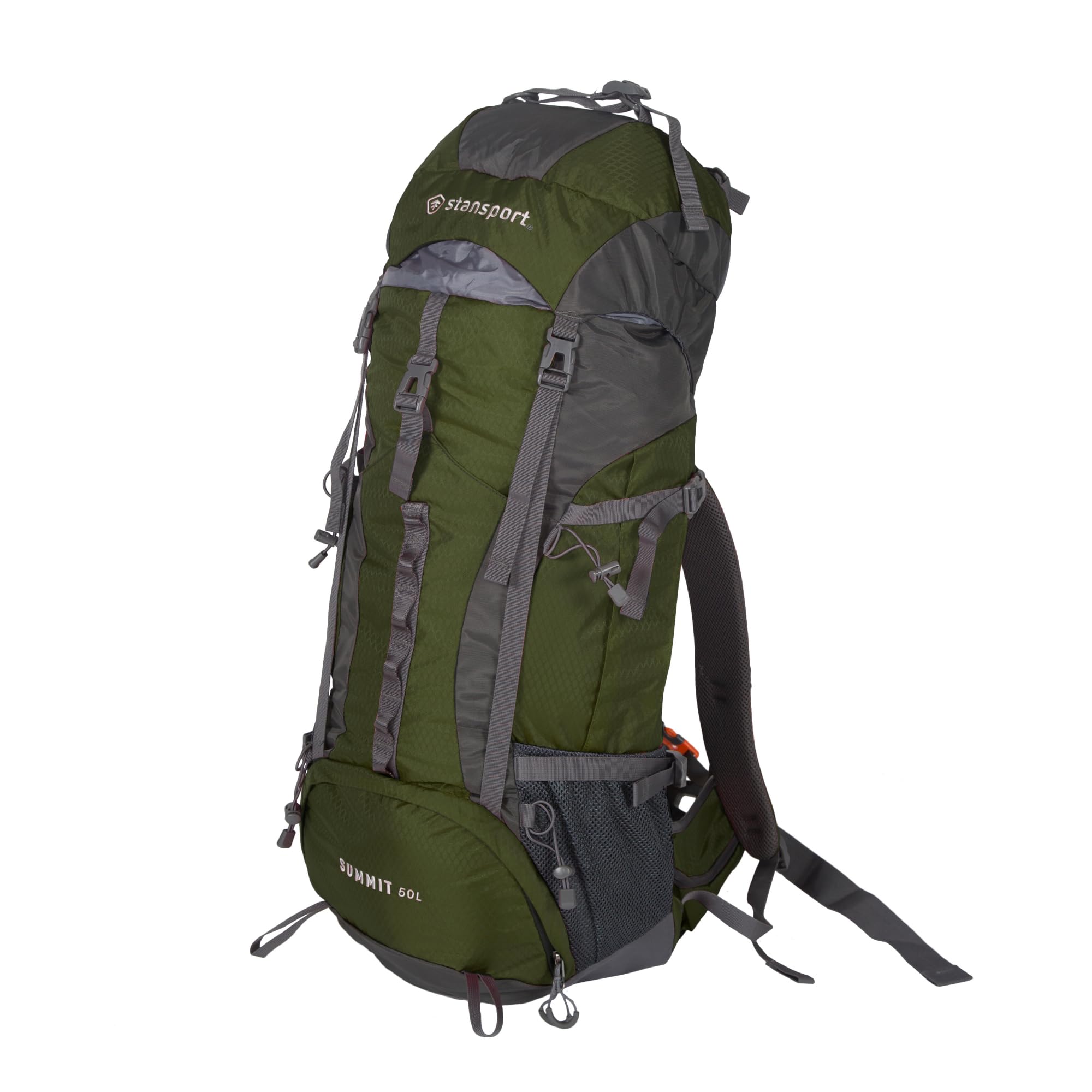 Stansport Internal Frame Pack, 50 Liter - Olive, One Size