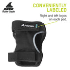 Rollerblade Skate Gear Knee Pad Protective Gear, Unisex, Multi Sport Protection, Black, Small