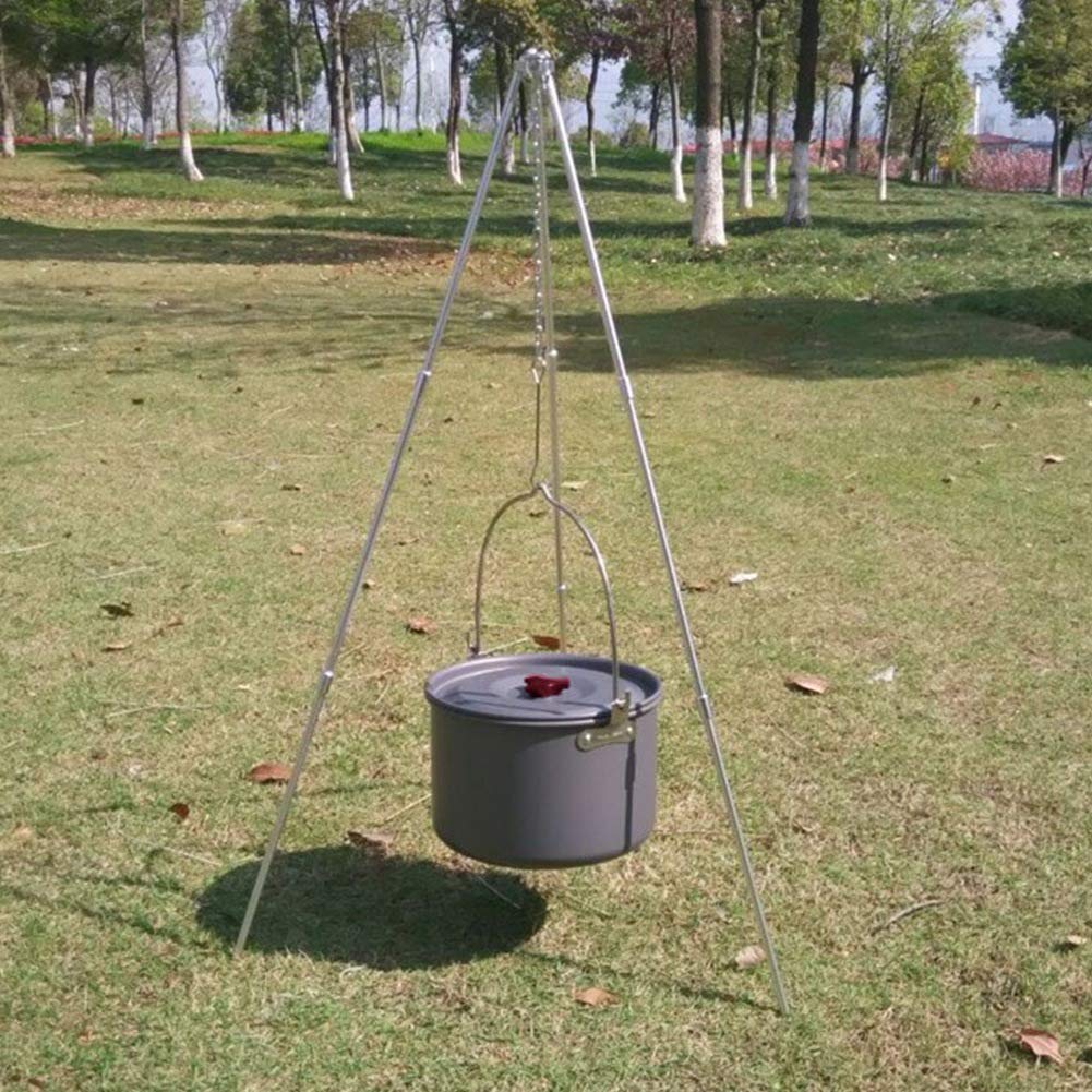 Hanging Pot Cooking Pot, Single Soup Pot, For Camping Hiking