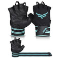 XTRIM XMacho Leather Gym Gloves for Men & Women with Wrist Support Accessories for Weightlifting, Hand Exercise Gloves with Hal
