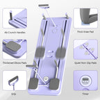 JANUA 5 in 1 Pilates Sliding Board Set, Multi-Purpose Foldable Pilates Reformer for Home, Purple
