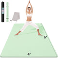 Cambivo Large Yoga Mat (6'X 4'), Extra Wide Workout Mat For Men And Women, 1/3 &1/4 Thick Exercise Fitness Tpe Mat For Home Gym,