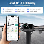 Electric Scooter,28 Mile Range Double Shock Absorption System,10   Solid Tires,Up to 25MPH,500W Powerful Motor,540W/H Foldable E