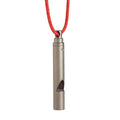 Vargo Titanium Emergency Whistle | 100+ Decibel Pealess Whistle, Ultralight .1 Oz. (3 Grams) | Backpacking Survival Whistle With