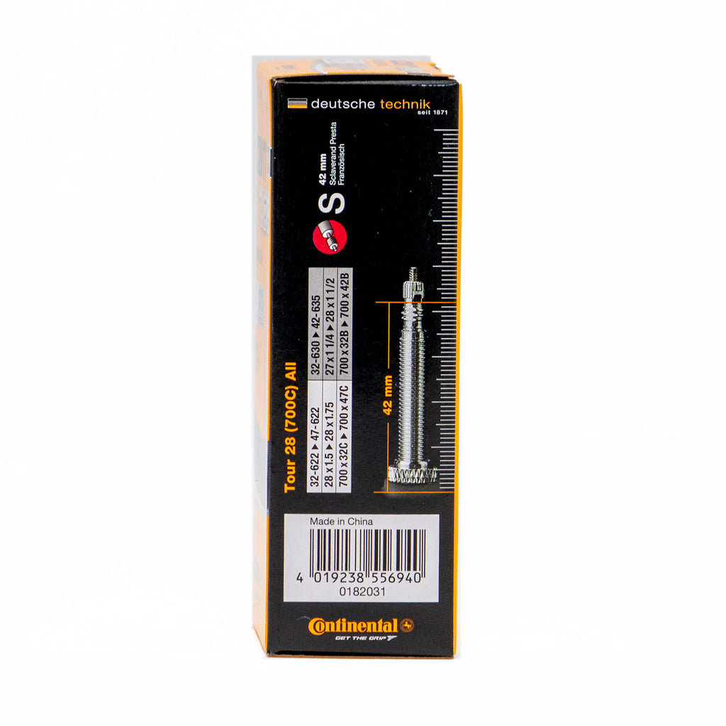 Continental 700C Bicycle Tube, 28/47 42Mm Presta Valve