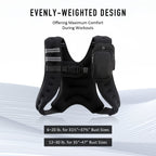Zelus Weighted Vest, 6Lb/8Lb/12Lb/16Lb/20Lb/25Lb/30Lb Weight Vest With Reflective Stripe For Workout, Strength Training, Running
