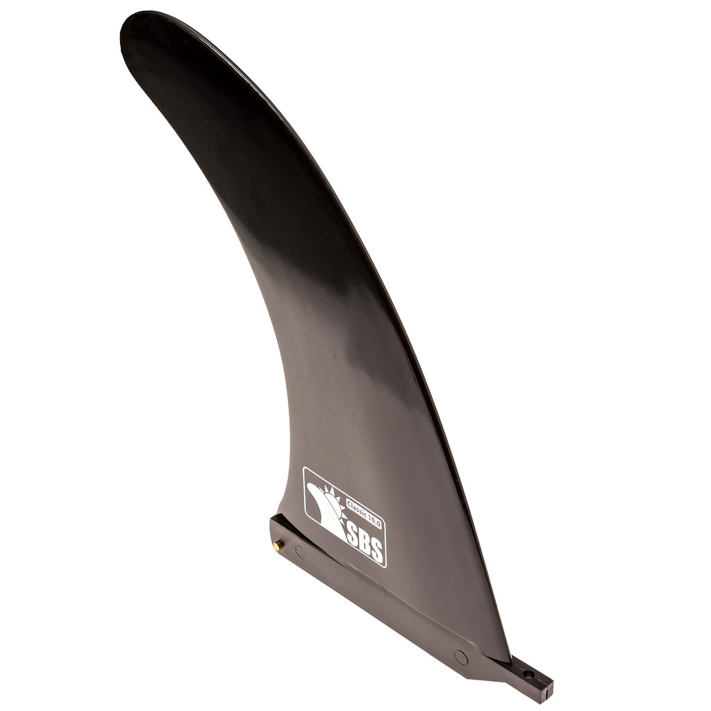 Sbs 10'' Surf & Sup Fin - Free No Tool Fin Screw - 10 Inch Center Fin For Longboard, Surfboard & Paddleboard
