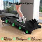 Felfast Walking Pad With 12% 6 Auto Incline, Under Desk Treadmill For Home Office W/Remote Control, 6 Hiit Mode, 265 Lbs Weight