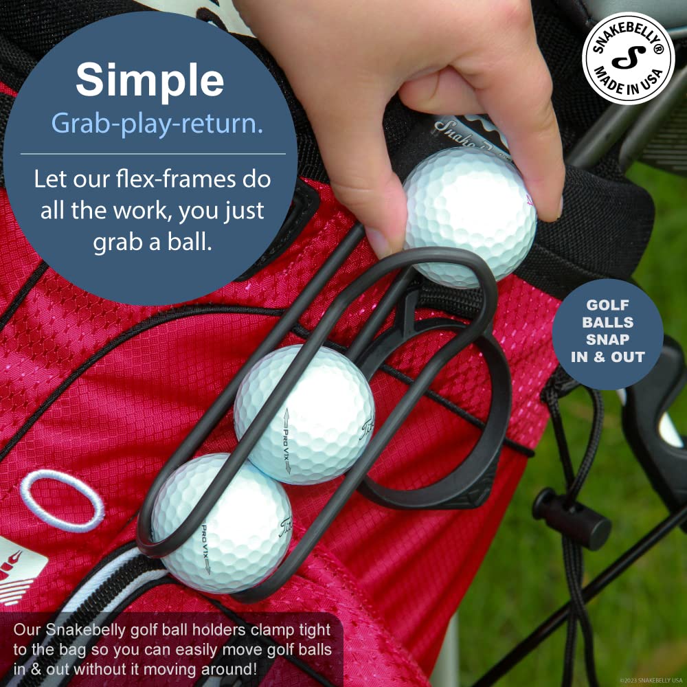 Snakebelly Golf Ball Holder - Pro With Quick-Draw Release (Blue)