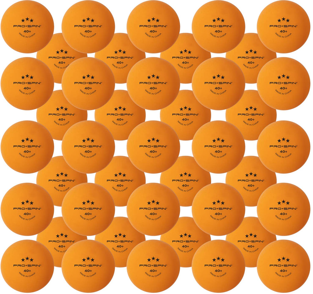 Pro Spin Ping Pong Balls - Orange 3-Star 40+ Table Tennis Balls (Pack Of 60) | High-Performance Abs Training Balls | Ultimate Du