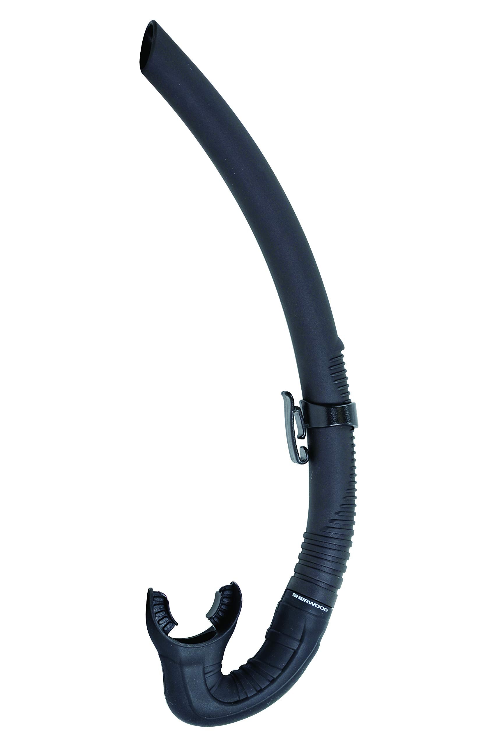 Sherwood Scuba Onyx, Flexible Thermoplastic Urethane (Tpu) Snorkel For Scuba Diving, Snorkeling, Freediving