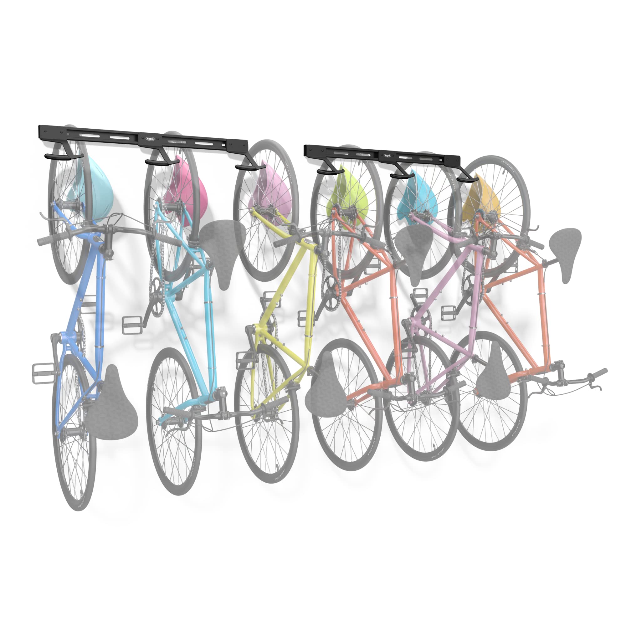 Koova Wall Mount Bike Rack  Steel Bike Mount Wall  Adjustable Bike Hangers For Garage  Easy Mount Bike Rack Garage  Garage Bike 