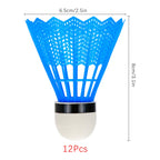 Hysagtek 12 Pcs Plastic Badminton Shuttlecocks Badminton Birdie Indoor Outdoor Sport Training Badminton Birds For Ball Training