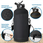 Buzio Water Bottle Holder Carrying Pouch For 87 Oz Bottles - Carry, Protect And Insulate Your Flask With This Military Grade Car