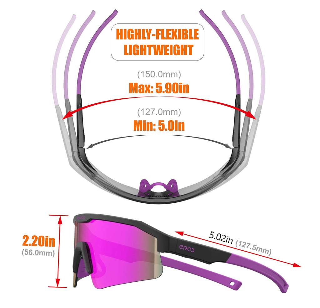 Eazyrun Polarized Sports Sunglasses For Men Women, Kato Shield Sunglasses For Cycling Running Mtb Baseball Ski Beach Volleyball