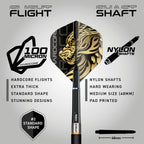 Red Dragon Golden Eye 1: 22G - Tungsten Darts Set With Flights And Stems
