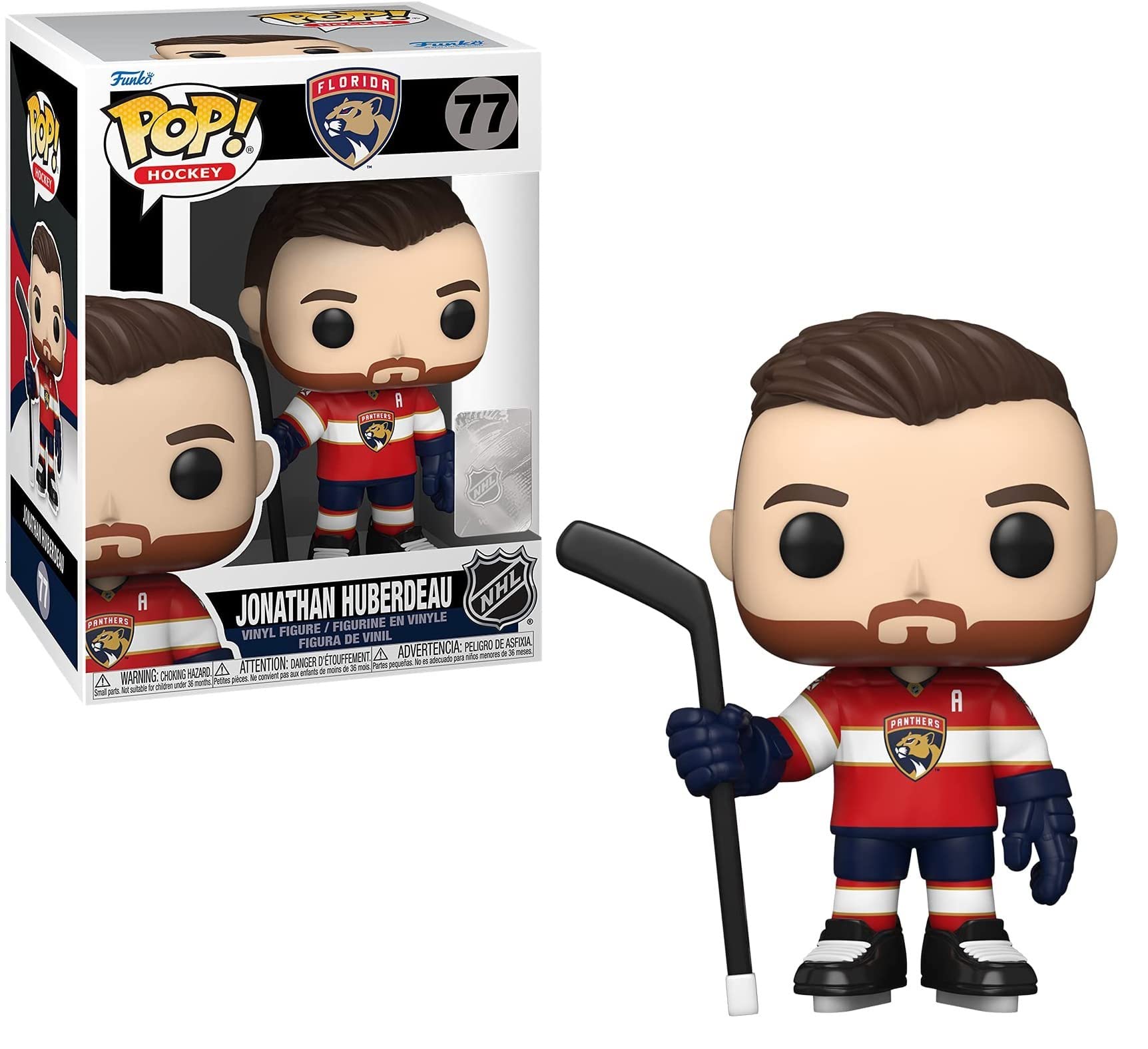 Funko POP NHL: Panthers - Jonathan Huberdeau (Home Uniform), Multicolor, (57821)