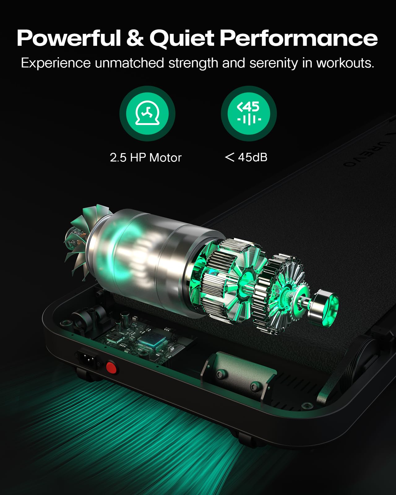UREVO 2025 Upgrade Smart Walking Pad with MIIT Modes, Walking Pad Treadmill with APP, Treadmills for Home 2.5 HP Motorized, Plug