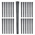 Karma Revolution Golf Grip Set, 25 Black/White Standard Size No Alignment Necessary Easy Installation Velvet Style Rubber Replac