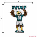 Rico Industries Nfl Philadelphia Eagles Mascot Shape Cut Pennant - Home And Living Room D  Cor - Soft Felt Ez To Hang 18X0.10X18