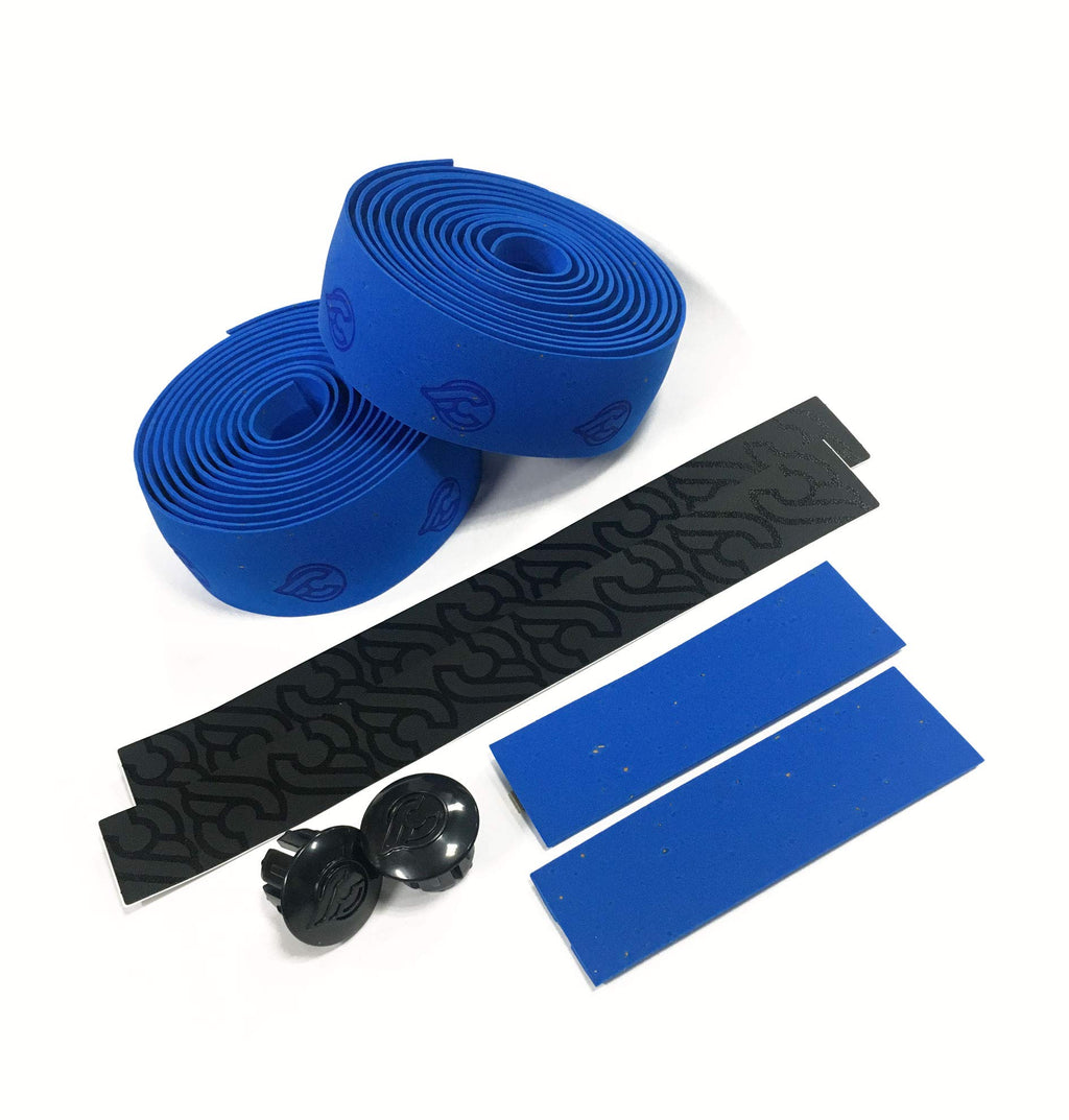 Cinelli Cork Gel Ribbon Handlebar Tape, Blue