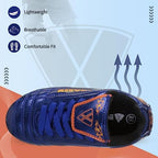 Blaze Firm Ground Soccer Cleats - Blue/Orange - Vizari Sports