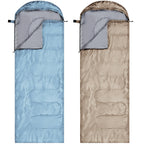 Tudomro 2 Pcs Camping Sleeping Bag For Adults, Lightweight Packable Waterproof Camping Gear Equipment To Keep Warm For Spring Su