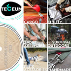 Teceum 1 Inch Webbing - Tan - 25 Yards - 1    Webbing For Climbing Outdoors Indoors Crafting Diy