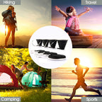 Me.Fan Silicone Collapsible Travel Cup - Silicone Folding Camping Cup With Lids - Expandable Drinking Cup Set Of 4- Portable, Gr
