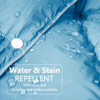 Zzlamb Water-Repellent Camping Blanket For Kids, Outdoor Portable Travel Down Throw Blanket, Lightweight Duck Down Lap Quilt For