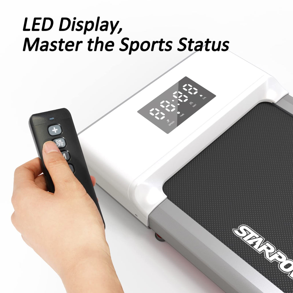 Walking Pad, Under Desk Treadmill 2 In 1 For Home/Office With Remote Control, Walking Treadmill, Portable Treadmill In Led Displ