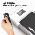 Walking Pad, Under Desk Treadmill 2 In 1 For Home/Office With Remote Control, Walking Treadmill, Portable Treadmill In Led Displ