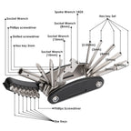 Wotow Bike Repair Tool Kit - 21 In 1 Bicycle Multitool With Bone Wrench Portable Mountain Bike Tool Kit Riding Emergency Mainten