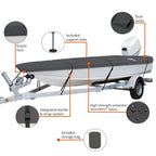 Classic Accessories StormPro Heavy-Duty Boat Cover, Fits Boats 12 ft - 14 ft Long x 68 in Wide