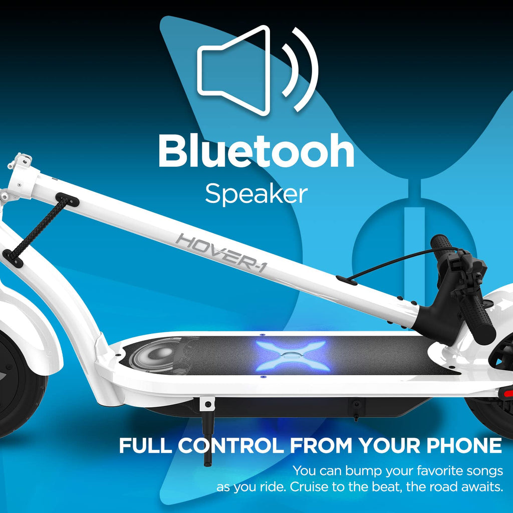 Hover-1 Alpha Foldable Electric Scooter with 450W Brushless Motor, 18 mph Max Speed, 10    Air-Filled Tires and 12 Mile Range