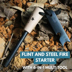 The Friendly Swede Ferro Rods, Fire Starter Survival Tool, Firestarter, Flint Steel, Flint And Steel Fire Starter Kit & Bottle O