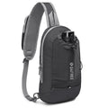 G4Free Sling Bag RFID Blocking Lightweight Crossbody Backpack Chest Shoulder Bag for Travel Sports Running Hiking (Black)