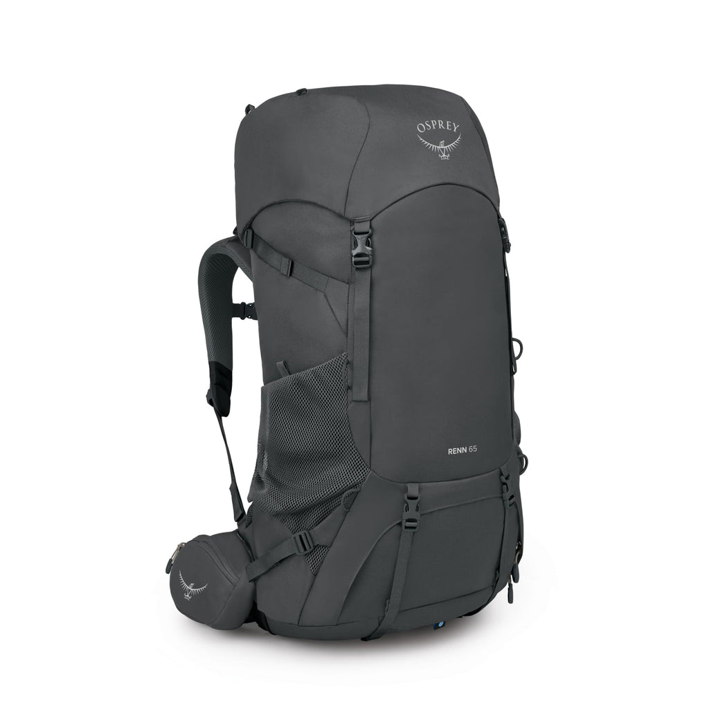 Osprey Renn 65L Womens Backpacking Backpack, Dark Charcoal/Gray Wolf, Extended Fit