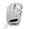 Wilson Fall 2024 A1000 H12 12    Infield Fastpitch Softball Glove - White/Grey, Right Hand Throw