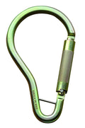 3M DBI-SALA Saflok, 2000114 Steel Carabiner, 3600 lb Self Closing/Locking Gate (2 Opening), Gold