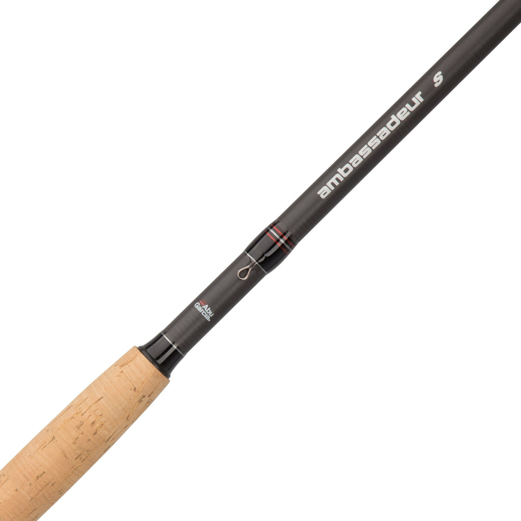 Abu Garcia 7 Ambassadeur S Fishing Rod And Reel Baitcast Combo, 1+1 Ball Bearings For Smooth Operation, 7 1-Piece Rod