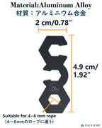 Naceture Aluminum Alloy Rope Tensioner Camping Tent Guyline Cord Adjuster Camping Of Gear For Camping, Hiking, Backpacking Ultra