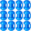 Lanties 12 Pcs Trampoline Caps - 1 Inch Diameter Enclosure Net Pole Caps & Replacement Poles for Safety Accessories