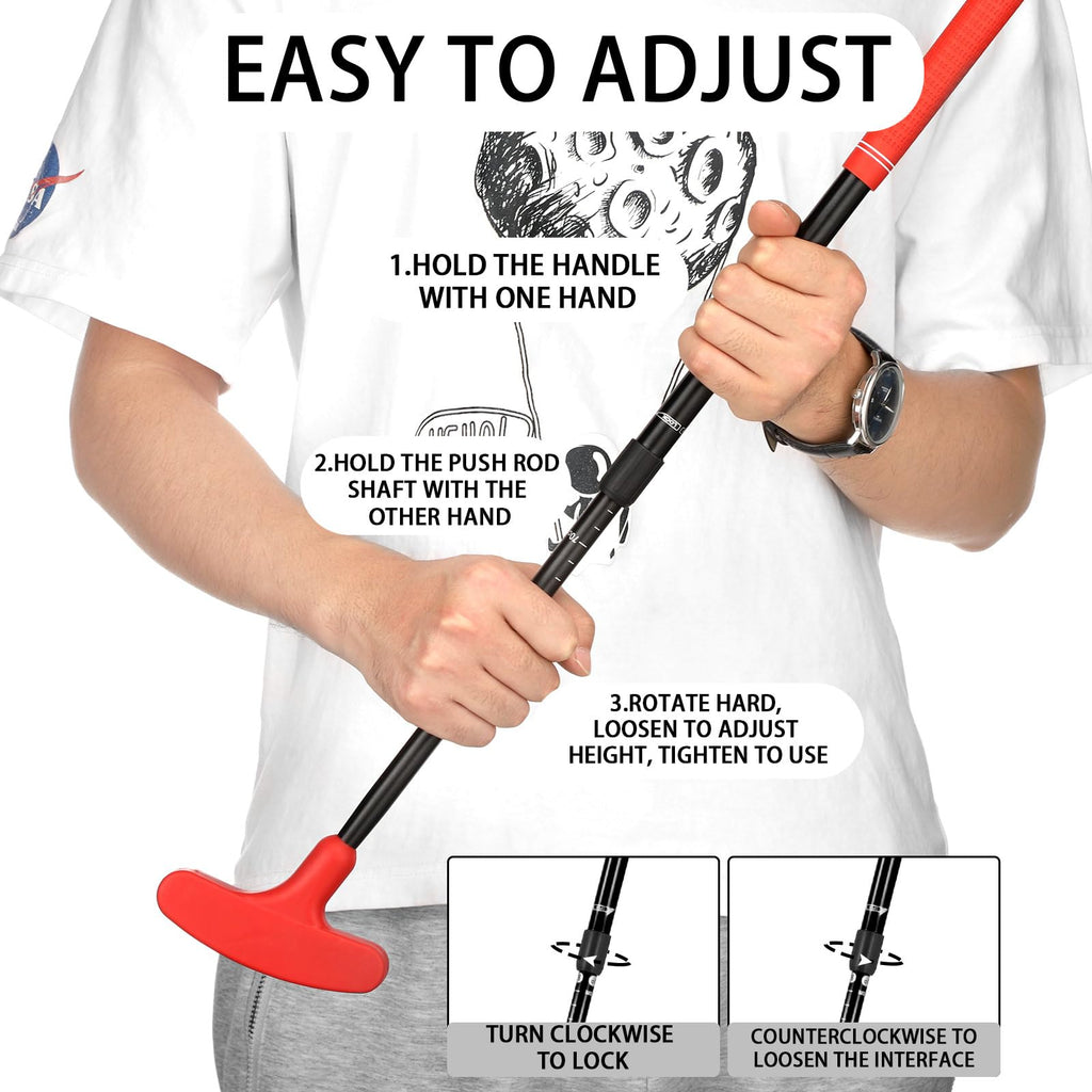 Silipull 21 Pcs Adjustable Golf Putters Set 6 Two Way Mini Golf Putter For Right Left Handed 6 Colored Practice Balls 9 Pcs Plas