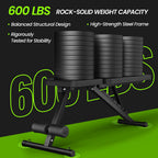 Adjustable Weight Bench for Home Gym, Foldable Workout Bench for Full Body Fitness Dumbbell Exercise, 600LBS Incline Decline Fla
